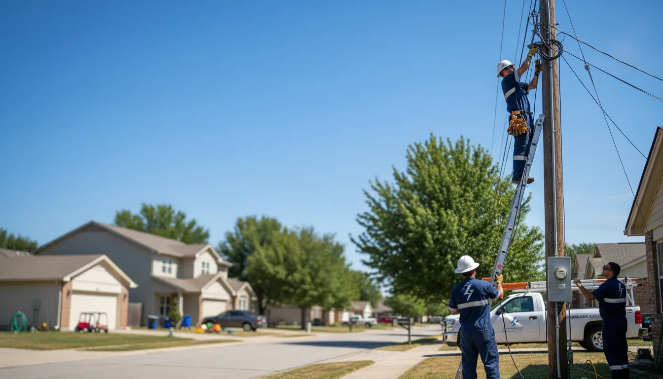Residential electrician providing installation services in Muncie, IL